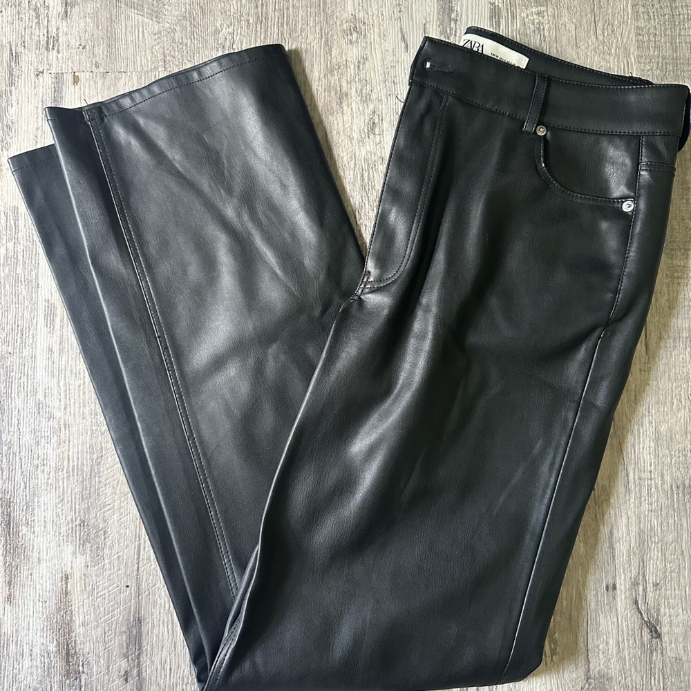 Black Leather Pants Zara
